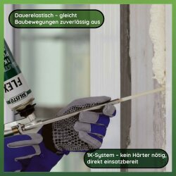 SILISTO®FLEX Elastischer Pistolenschaum B2 - 750 ml 3 Stück
