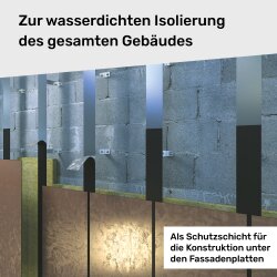 EPDM-Fassadenband selbstklebend
