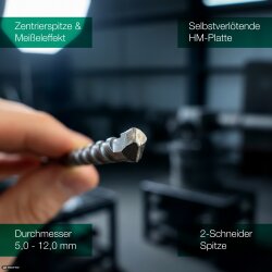 Hammerbohrer SDS plus 2-Schneiden