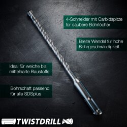 Hammerbohrer 4-Schneiden