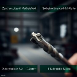 Hammerbohrer SDS plus 4-Schneiden