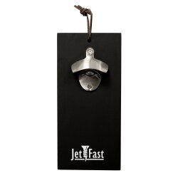 Wand-Flaschenöffner mit Jet-Fast Aufdruck