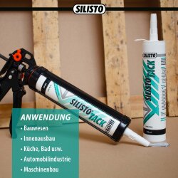 TACK Hochleistungskleber 290 ml Weiß – Umkarton mit 20 Kartuschen