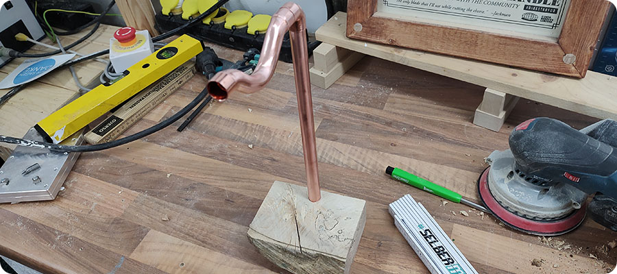 Kopfhörerhalter zusammenstecken