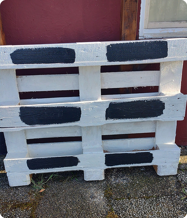 Kräuterpalettenbeet - Namensfelder