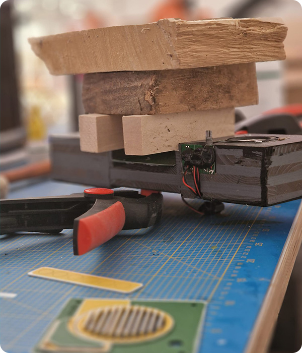 Korpus verleimen und pressen