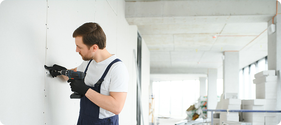 Rigipsplatten verschrauben