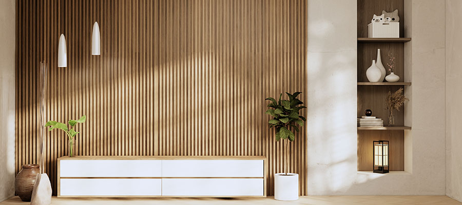 Vertäfelung aus Holz