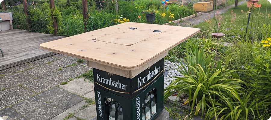 Bierkasten Stehtisch
