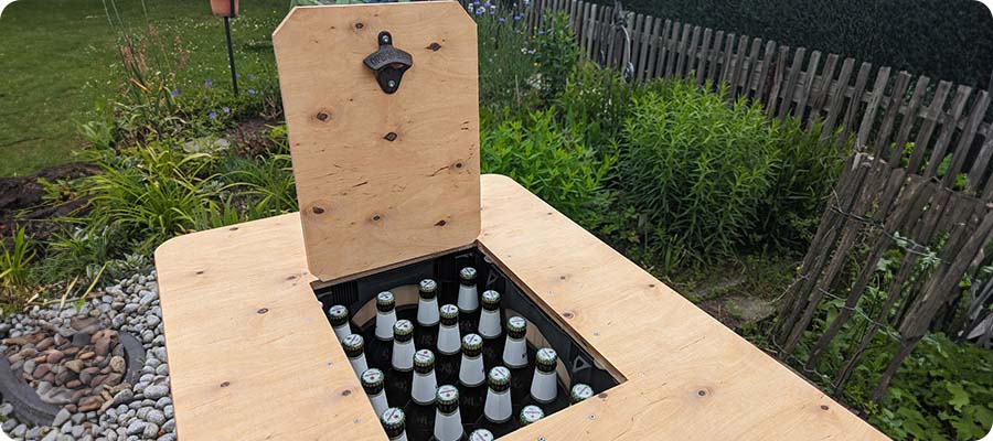 Bierkasten Tisch