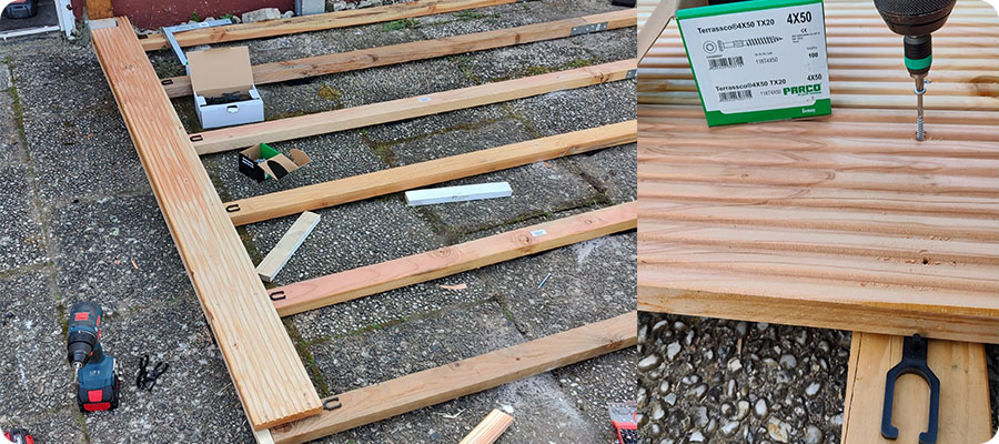 Terrassendielen verlegen