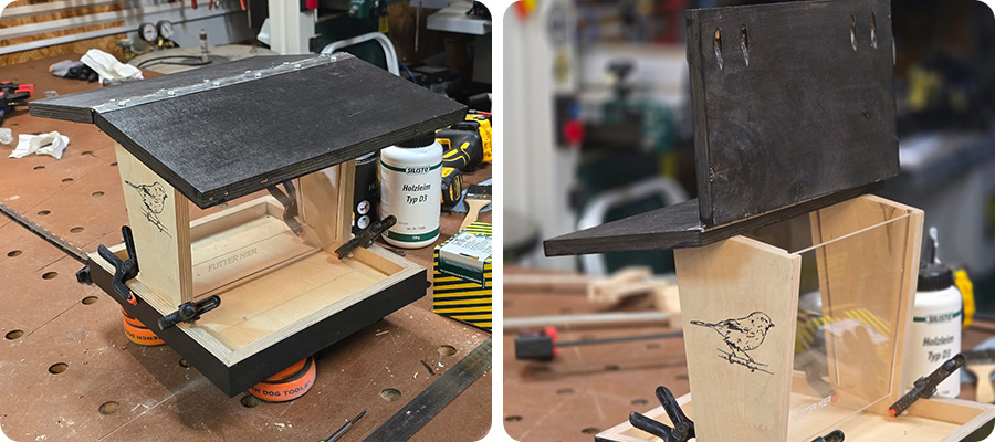 Die Dachflächen montieren