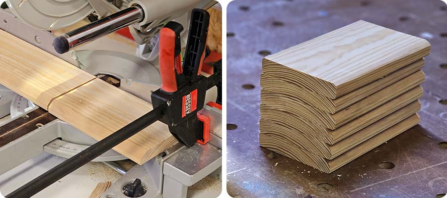 Die Regalböden zuschneiden