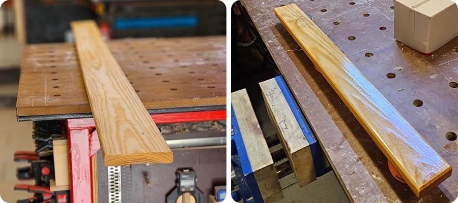 Die Regalrückwand zuschneiden