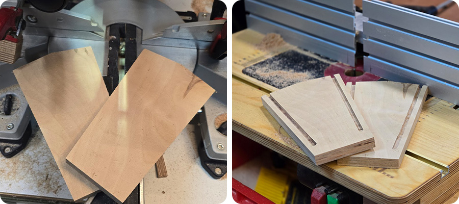 Die Seitenwände zuschneiden