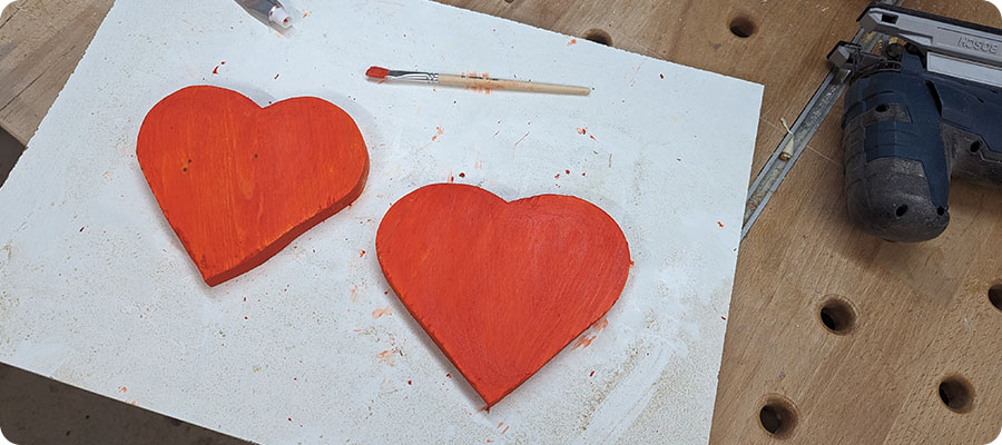 Herzen bemalen