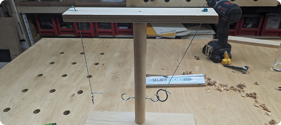 Die Schlüsselringe anbringen