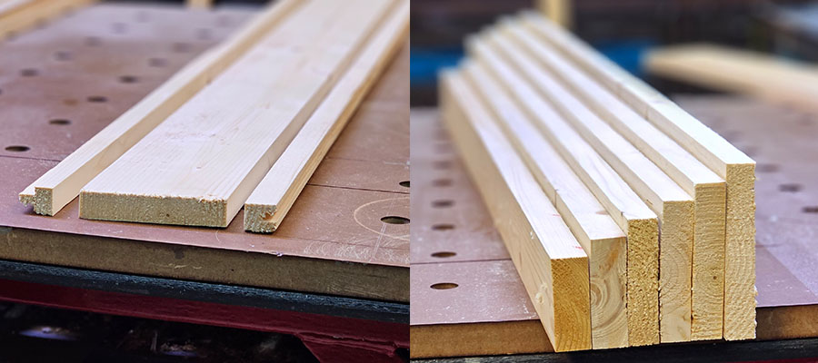 Die Holzbretter vorbereiten