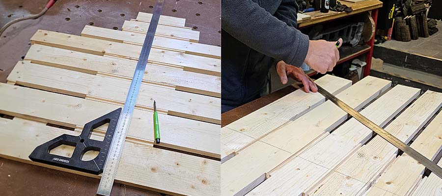 Die Tannenbaum-Form anzeichnen