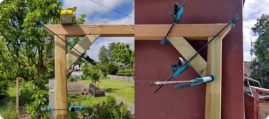 Kopfbänder aus Holz anbringen