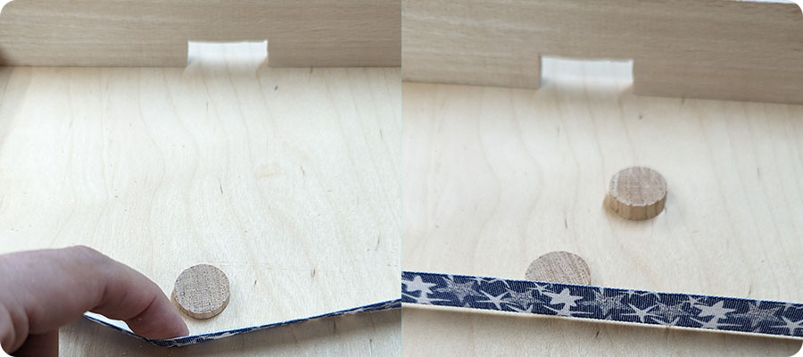 Das Gummiband auf Spannung setzen