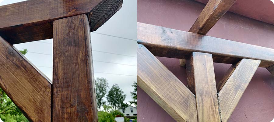 Holzschutzmittel auftragen